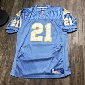 Vintage LaDainian Tomlinson Jersey Mens 50 Reebok Powder Blue Chargers On Field
